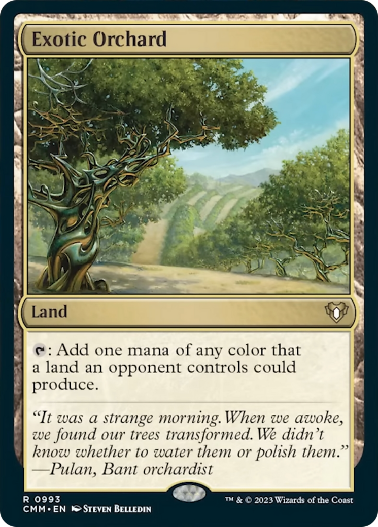 Exotic Orchard [Commander Masters] | Cards and Coasters CA