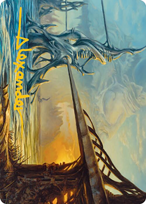 Razortide Bridge Art Card (Gold-Stamped Signature) [Modern Horizons 2 Art Series] | Cards and Coasters CA