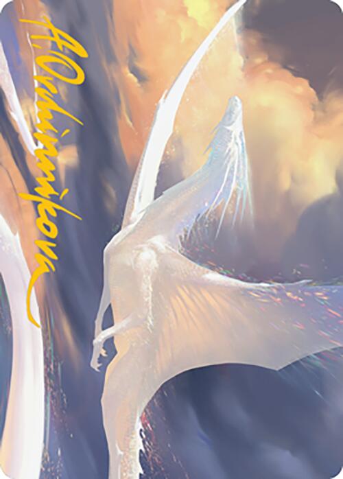 Timeless Dragon Art Card (Gold-Stamped Signature) [Modern Horizons 2 Art Series] | Cards and Coasters CA