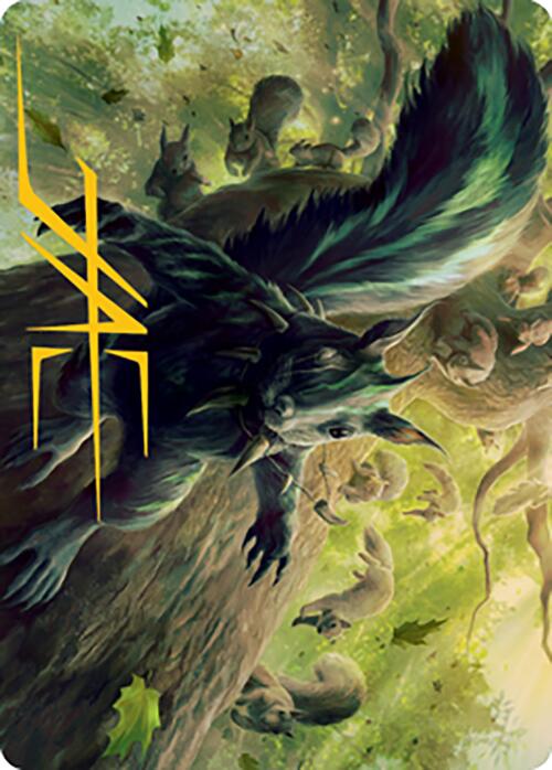 Chatterfang, Squirrel General Art Card (68) (Gold-Stamped Signature) [Modern Horizons 2 Art Series] | Cards and Coasters CA