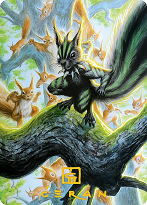 Chatterfang, Squirrel General Art Card (67) (Gold-Stamped Signature) [Modern Horizons 2 Art Series] | Cards and Coasters CA