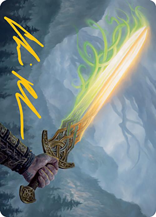 Sword of Hearth and Home Art Card (Gold-Stamped Signature) [Modern Horizons 2 Art Series] | Cards and Coasters CA