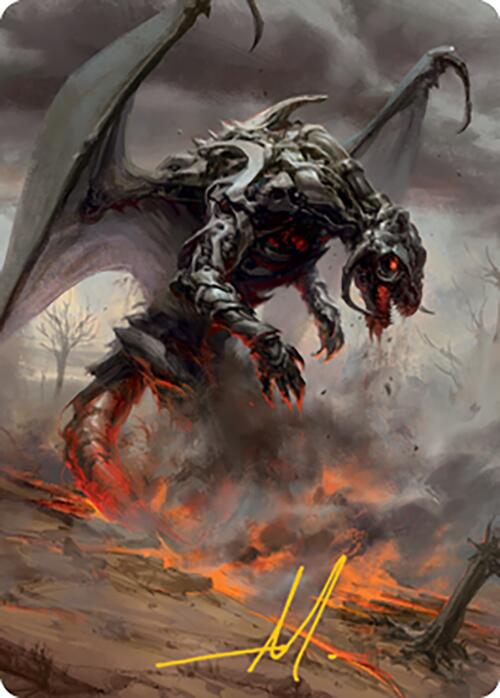 Scion of Draco Art Card (Gold-Stamped Signature) [Modern Horizons 2 Art Series] | Cards and Coasters CA