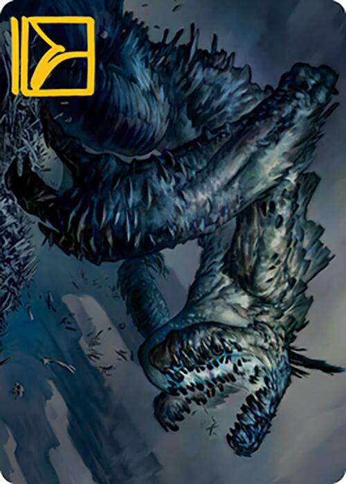 Necrogoyf Art Card (Gold-Stamped Signature) [Modern Horizons 2 Art Series] | Cards and Coasters CA