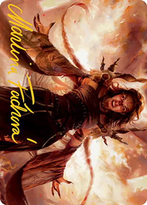 Dragon's Rage Channeler Art Card (Gold-Stamped Signature) [Modern Horizons 2 Art Series] | Cards and Coasters CA