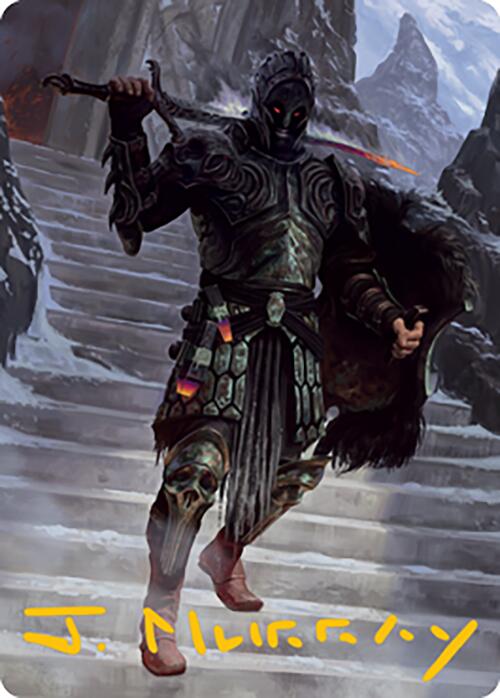 Dakkon, Shadow Slayer Art Card (49) (Gold-Stamped Signature) [Modern Horizons 2 Art Series] | Cards and Coasters CA