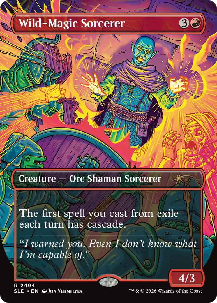 Wild-Magic Sorcerer [Secret Lair Drop Series] | Cards and Coasters CA