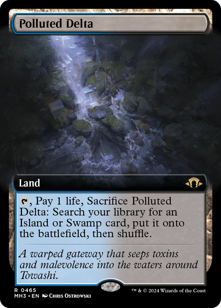 Polluted Delta (Extended Art) [Modern Horizons 3] | Cards and Coasters CA