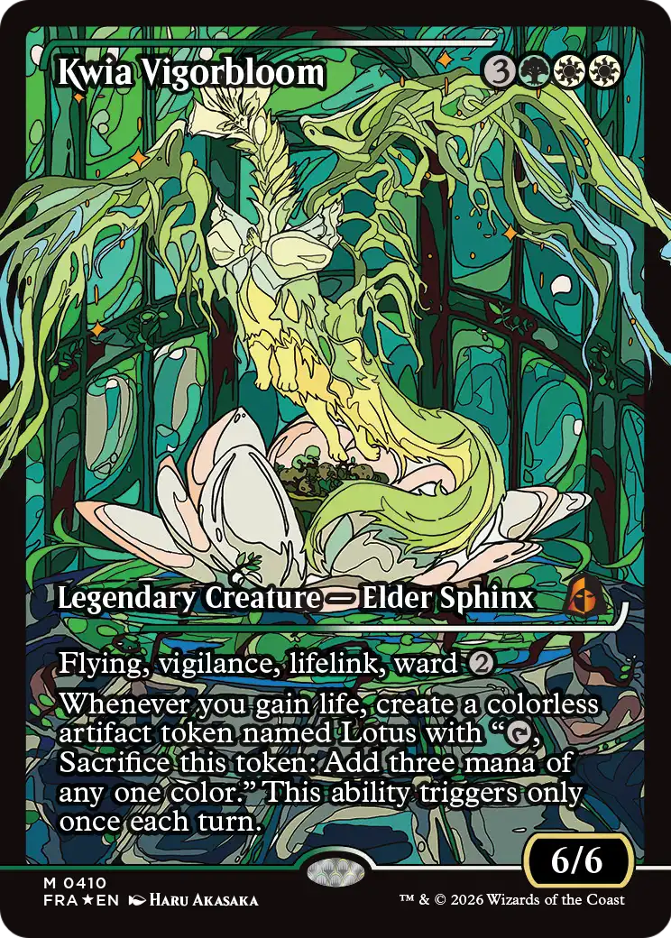 Kwia Vigorbloom (Showcase) (0410) [Reality Fracture] | Cards and Coasters CA