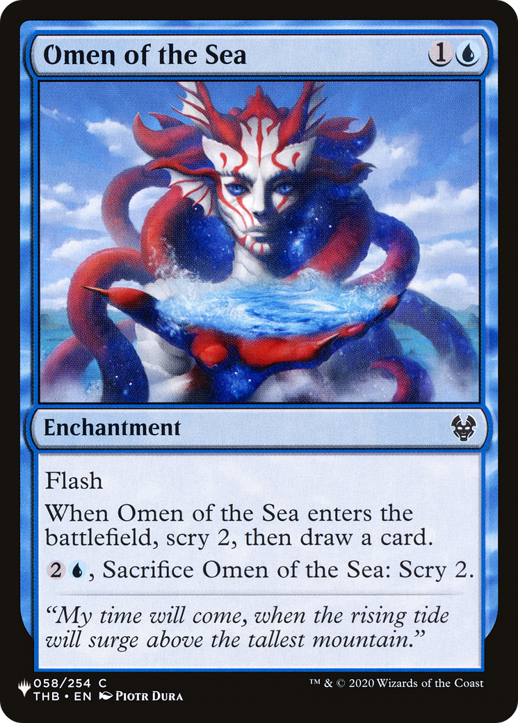 Omen of the Sea [The List Reprints] | Cards and Coasters CA