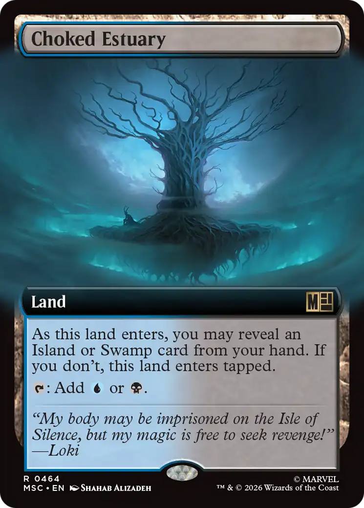 Choked Estuary (Extended Art) [Marvel Super Heroes Commander] | Cards and Coasters CA