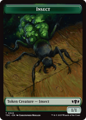 Insect (0022) // Zombie Druid Double-Sided Token [Tarkir: Dragonstorm Commander Tokens] | Cards and Coasters CA