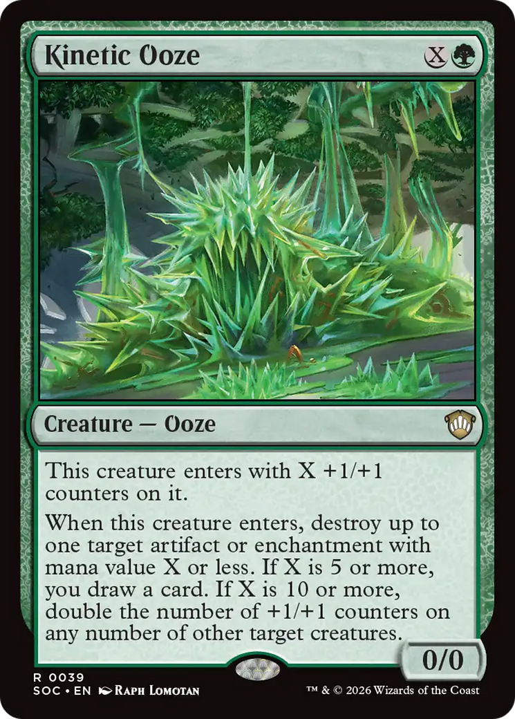 Kinetic Ooze [Secrets of Strixhaven Commander] | Cards and Coasters CA