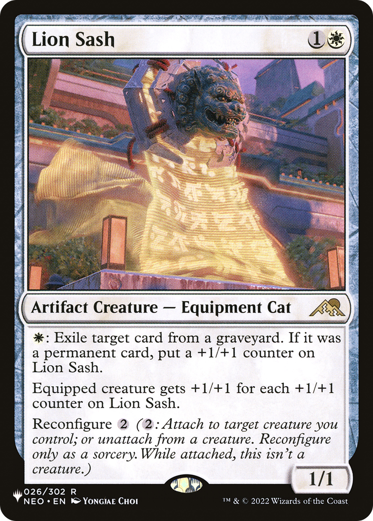 Lion Sash [The List] | Cards and Coasters CA