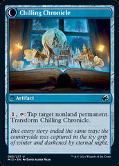 Mysterious Tome // Chilling Chronicle [Innistrad: Midnight Hunt] | Cards and Coasters CA