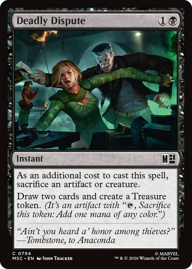 Deadly Dispute [Marvel Super Heroes Commander] | Cards and Coasters CA