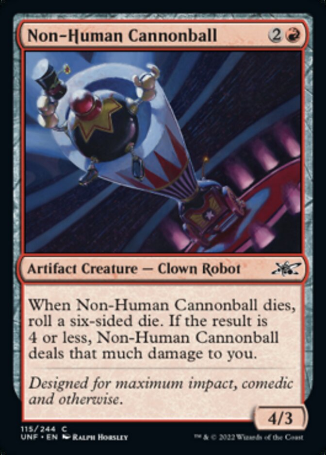 Non-Human Cannonball [Unfinity] | Cards and Coasters CA