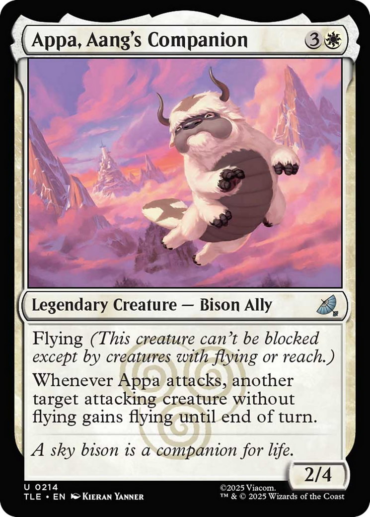 Appa, Aang's Companion [Avatar: The Last Airbender: Eternal-Legal] | Cards and Coasters CA