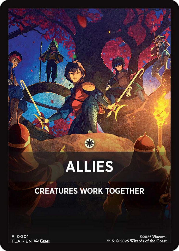 Allies Theme Card [Avatar: The Last Airbender: Eternal-Legal] | Cards and Coasters CA