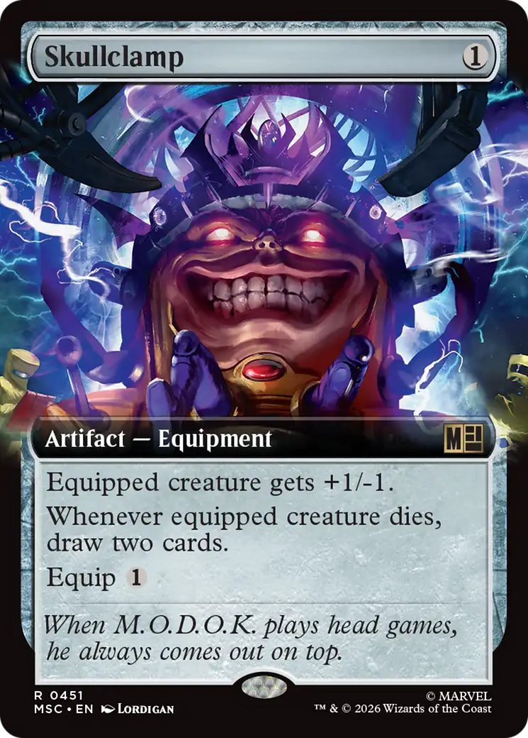 Skullclamp (Extended Art) [Marvel Super Heroes Commander] | Cards and Coasters CA