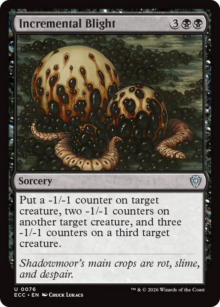 Incremental Blight [Lorwyn Eclipsed Commander] | Cards and Coasters CA