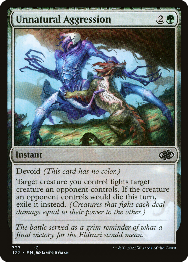 Unnatural Aggression [Jumpstart 2022] | Cards and Coasters CA