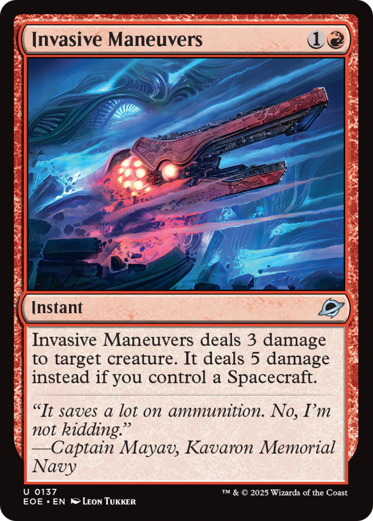 Invasive Maneuvers [Edge of Eternities] | Cards and Coasters CA