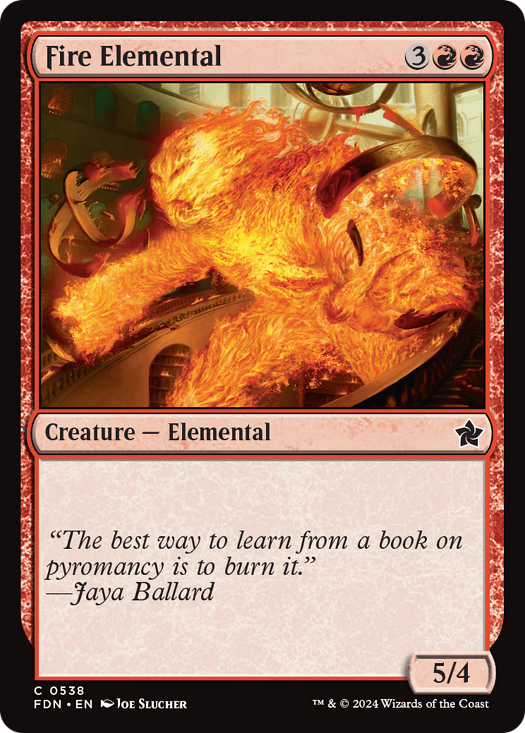 Fire Elemental [Foundations] | Cards and Coasters CA