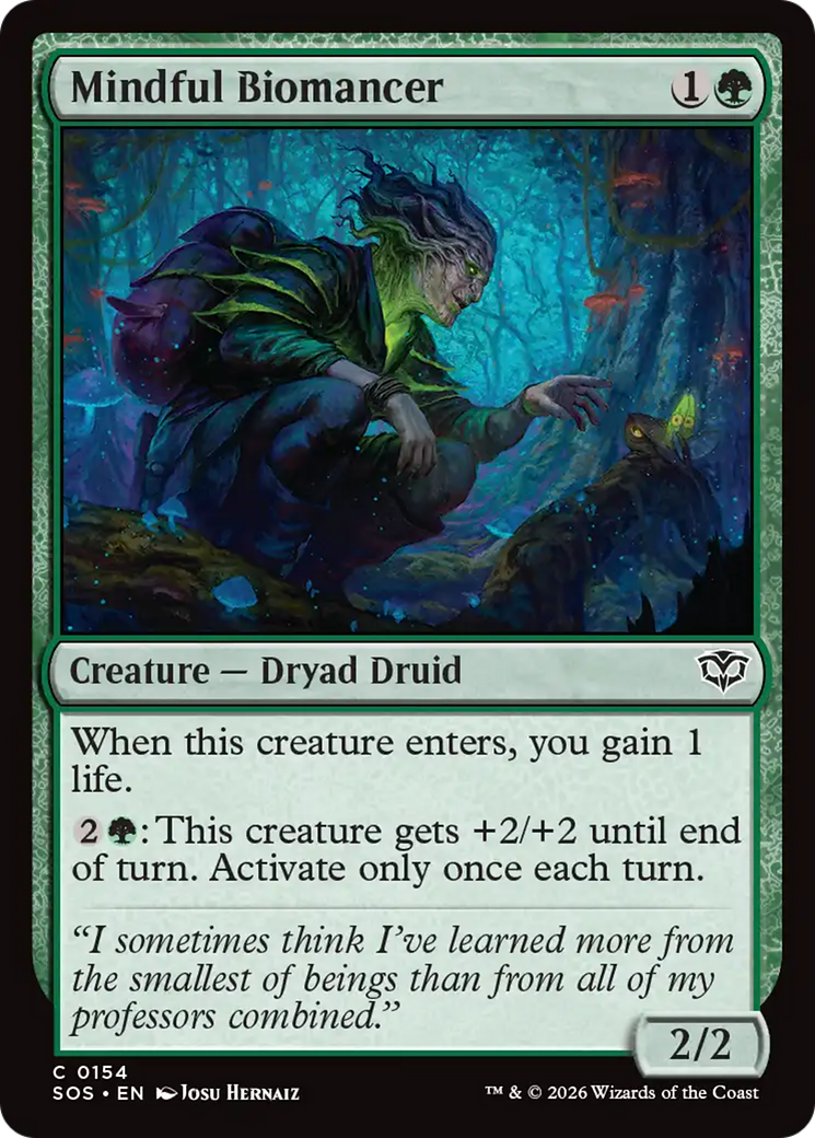 Mindful Biomancer [Secrets of Strixhaven] | Cards and Coasters CA