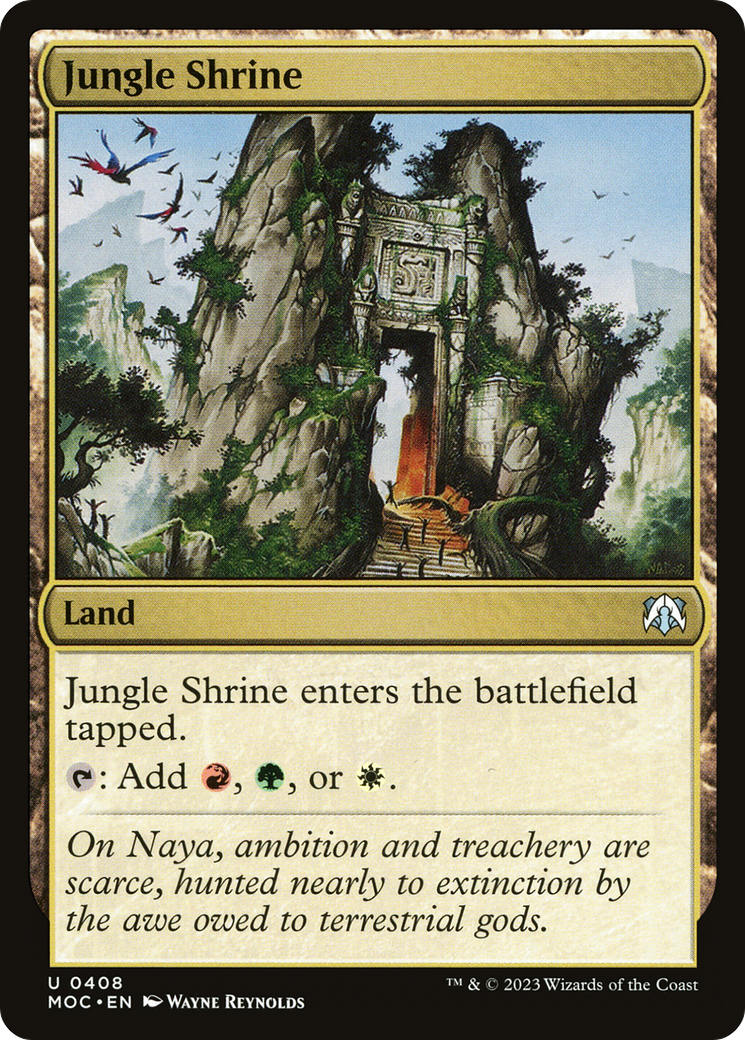 Jungle Shrine [March of the Machine Commander] | Cards and Coasters CA