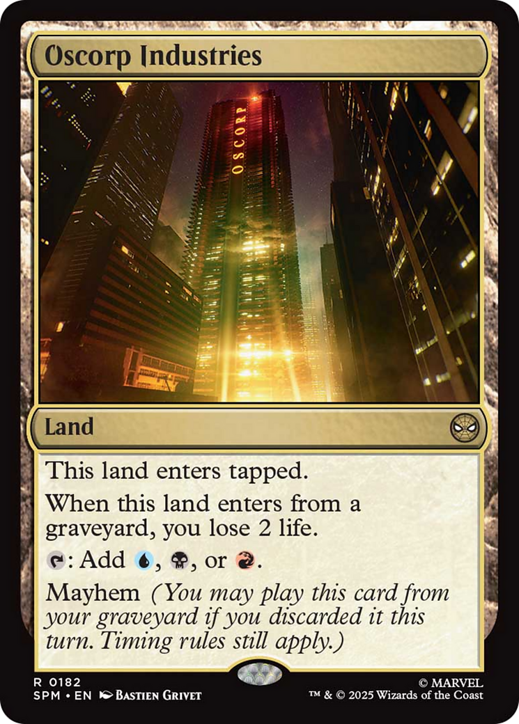 Oscorp Industries [Marvel's Spider-Man] | Cards and Coasters CA