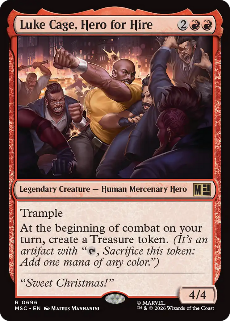 Luke Cage, Hero for Hire [Marvel Super Heroes Commander] | Cards and Coasters CA