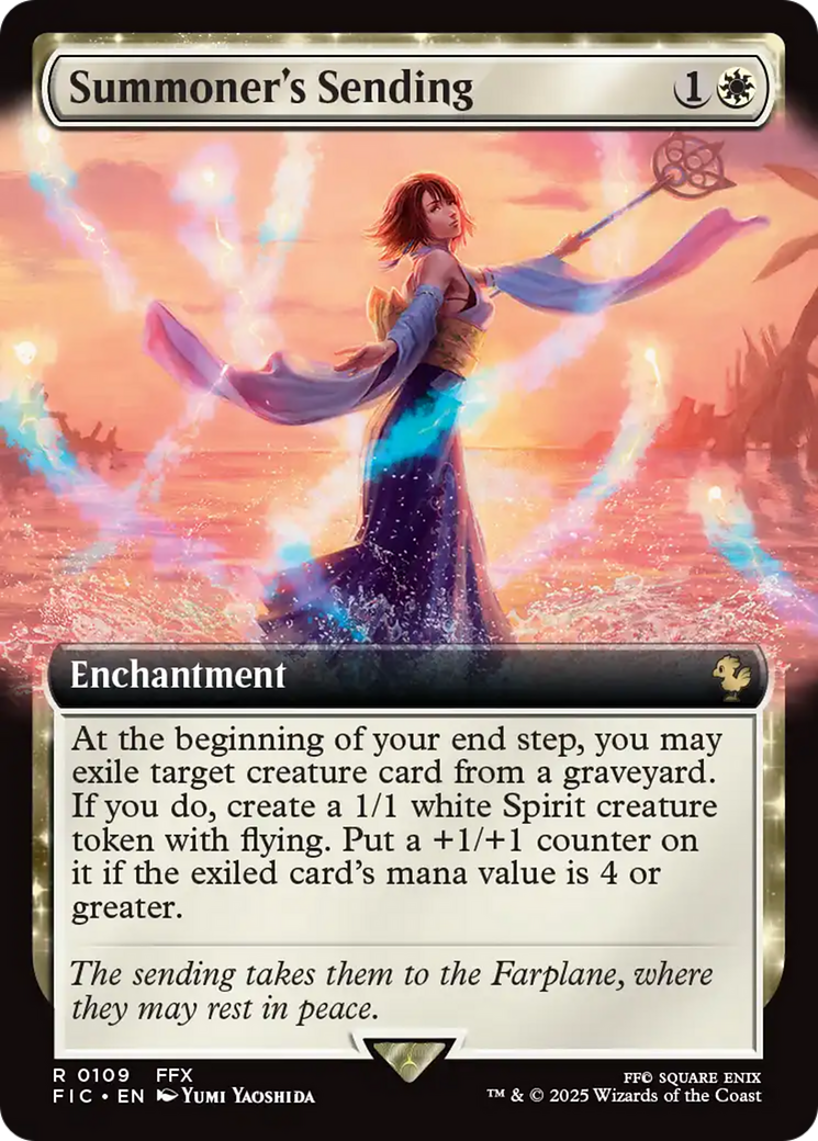 Summoner's Sending (Extended Art) [FINAL FANTASY Commander] | Cards and Coasters CA