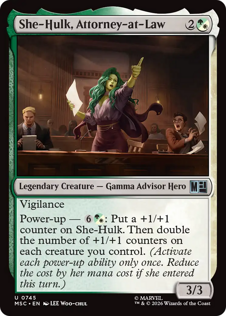 She-Hulk, Attorney-at-Law [Marvel Super Heroes Commander] | Cards and Coasters CA