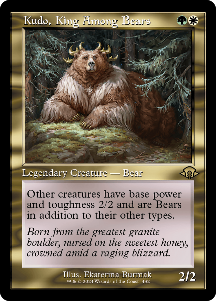 Kudo, King Among Bears (Retro) [Modern Horizons 3] | Cards and Coasters CA