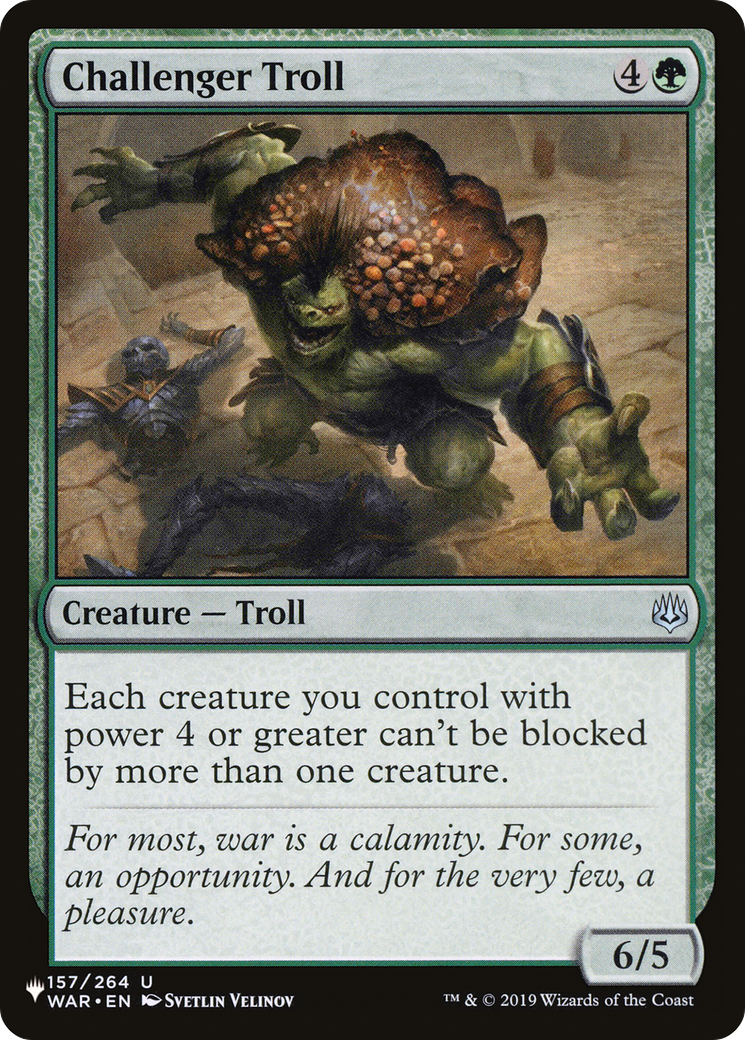 Challenger Troll [The List Reprints] | Cards and Coasters CA