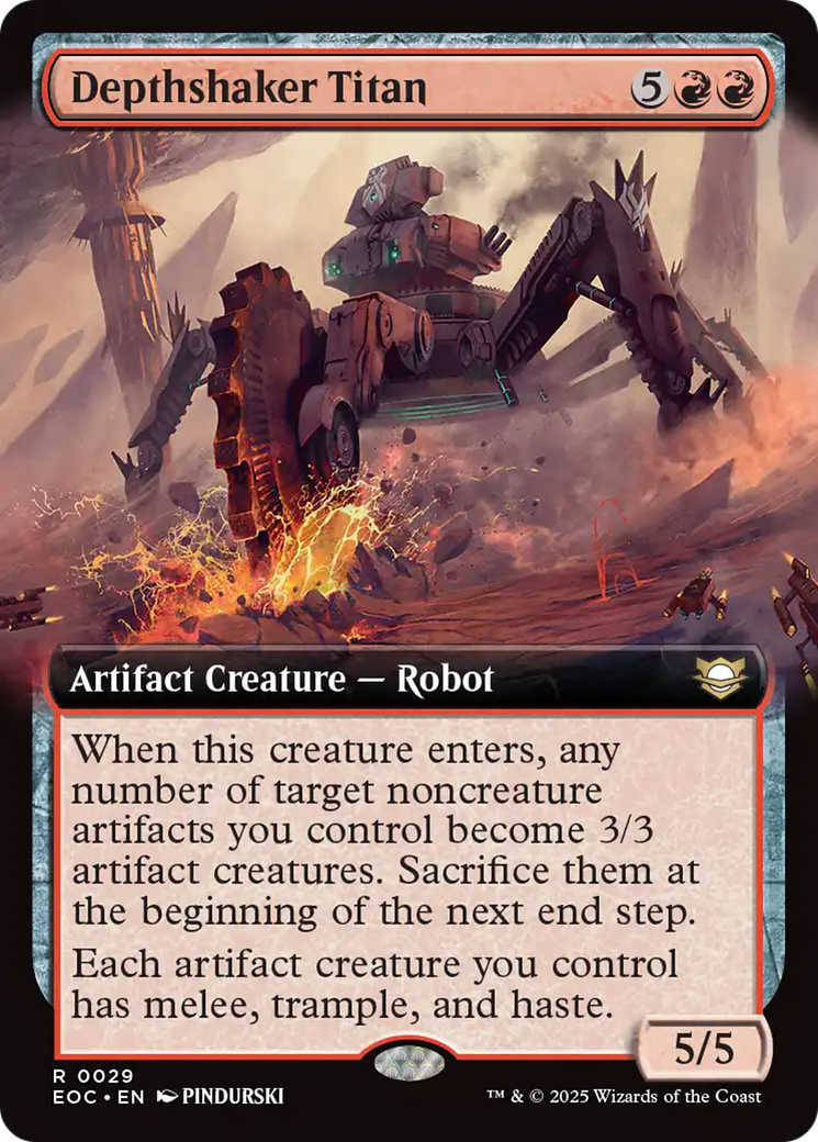 Depthshaker Titan (Extended Art) [Edge of Eternities Commander] | Cards and Coasters CA