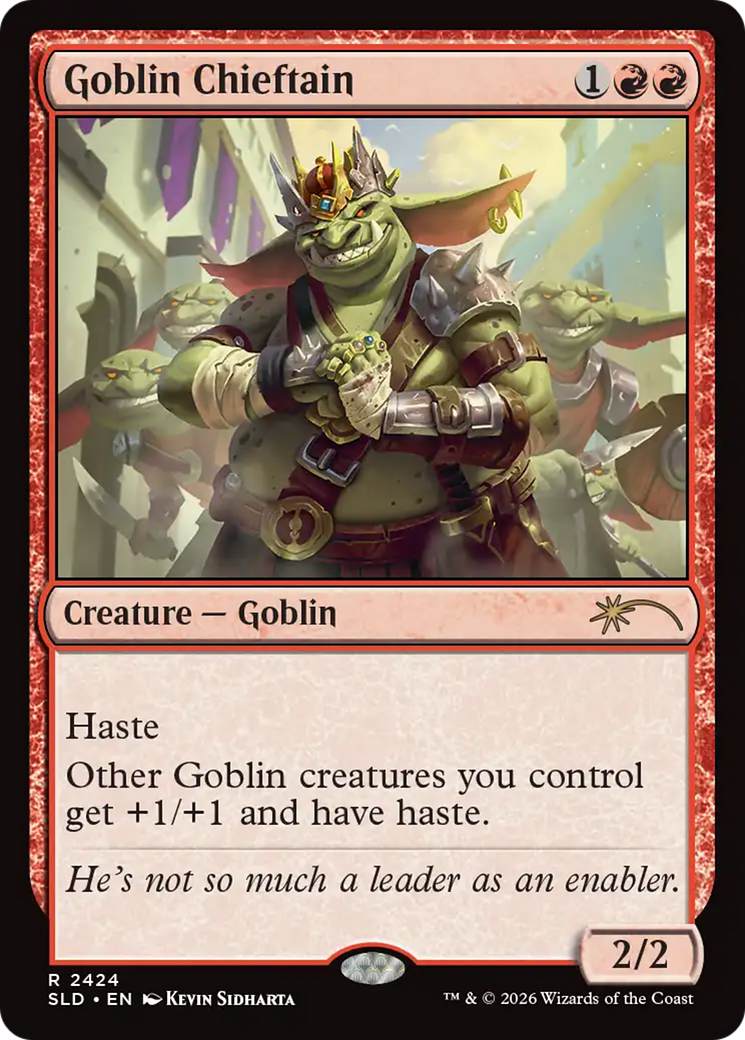 Goblin Chieftain (2424) [Secret Lair Drop Series] | Cards and Coasters CA