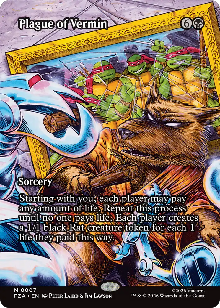 Plague of Vermin (Borderless) [Teenage Mutant Ninja Turtles Eternal-Legal] | Cards and Coasters CA