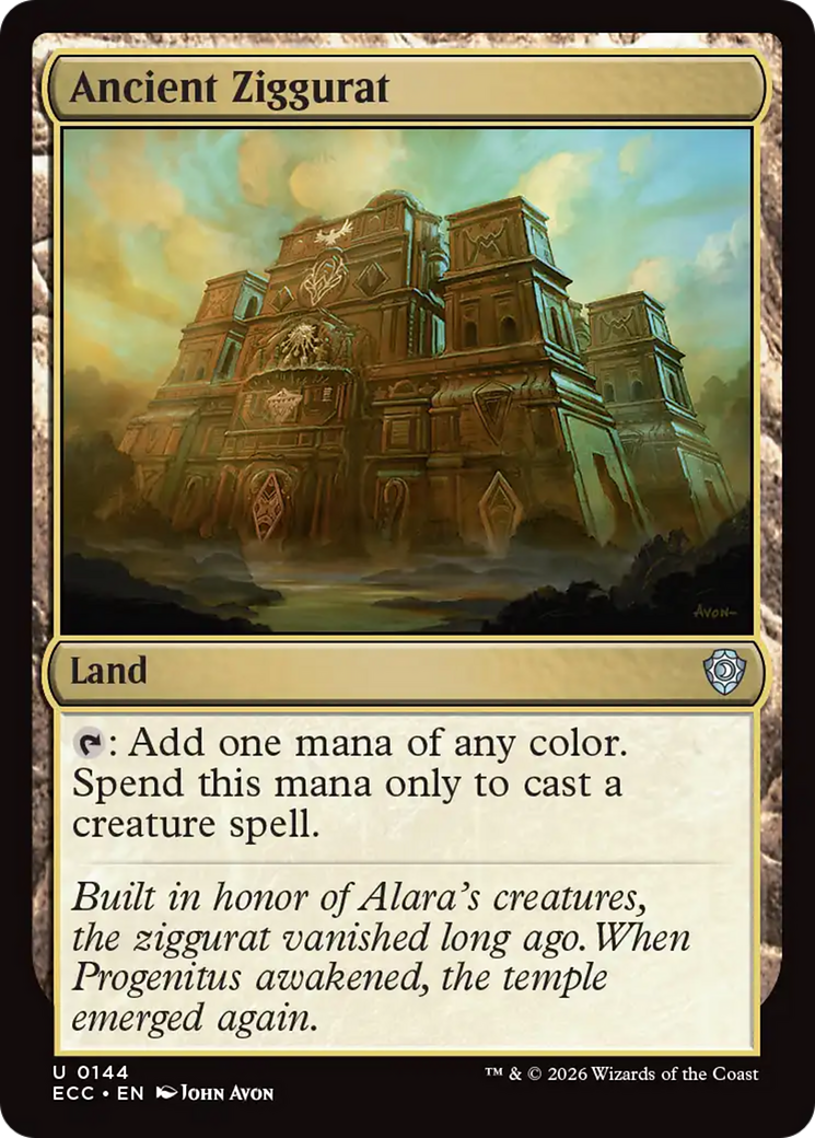 Ancient Ziggurat [Lorwyn Eclipsed Commander] | Cards and Coasters CA
