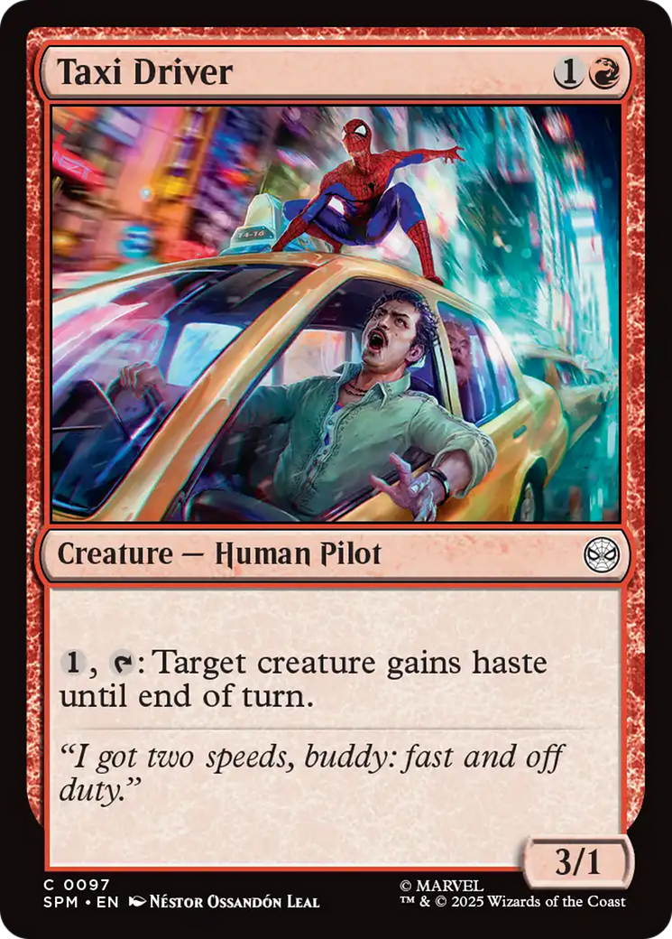 Taxi Driver [Marvel's Spider-Man] | Cards and Coasters CA
