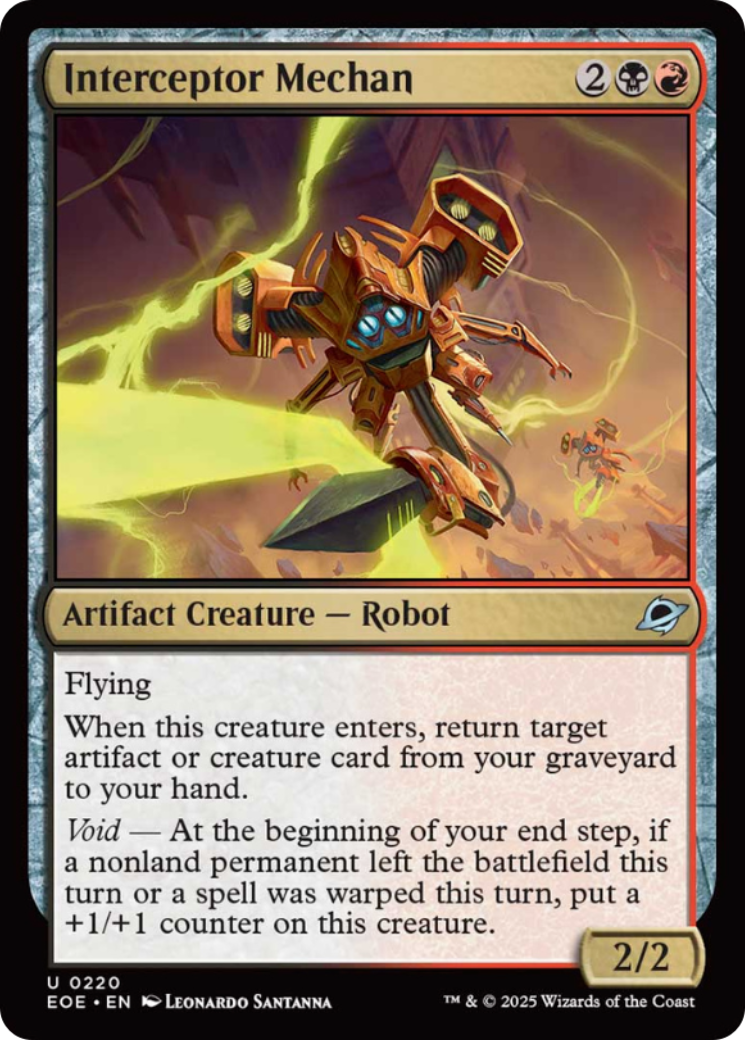 Interceptor Mechan [Edge of Eternities] | Cards and Coasters CA