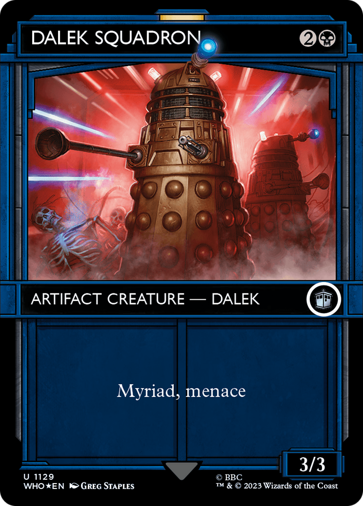 Dalek Squadron (Showcase) (Surge Foil) [Doctor Who] | Cards and Coasters CA