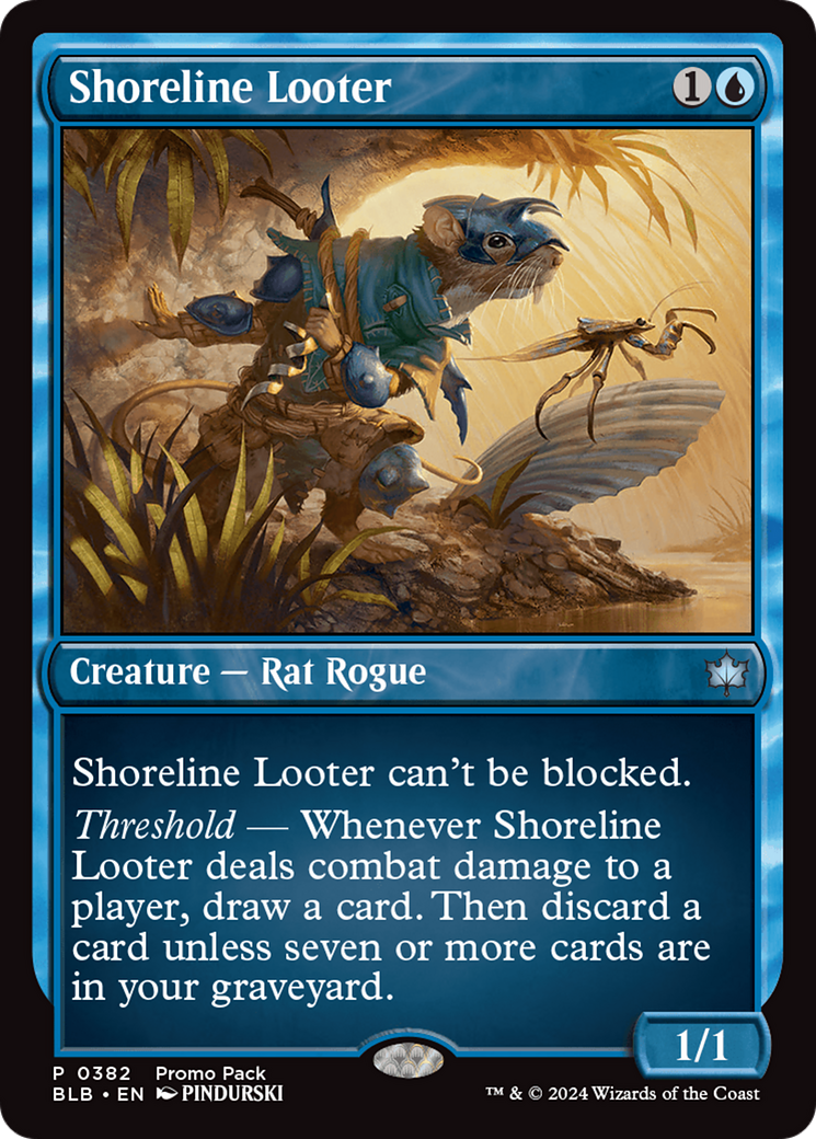 Shoreline Looter [Bloomburrow Promos] | Cards and Coasters CA