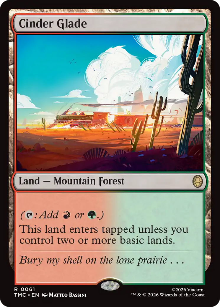 Cinder Glade [Teenage Mutant Ninja Turtles Commander] | Cards and Coasters CA