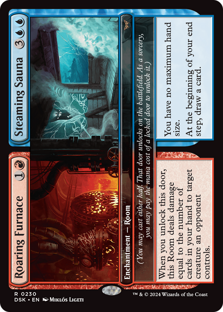 Roaring Furnace // Steaming Sauna [Duskmourn: House of Horror] | Cards and Coasters CA