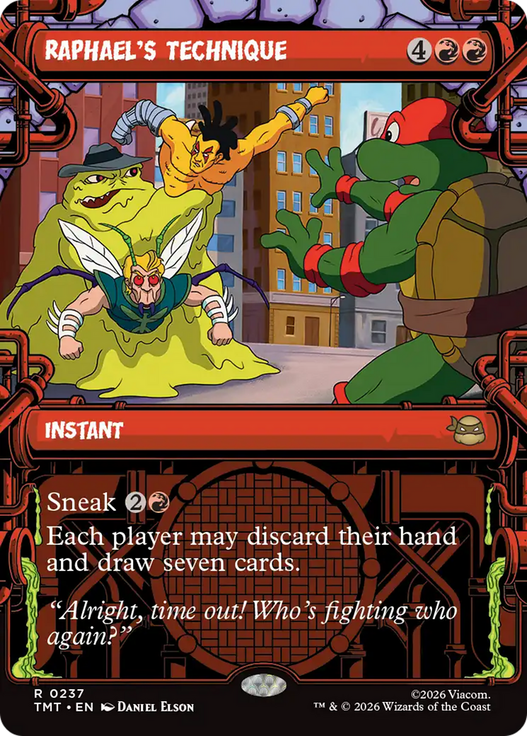 Raphael's Technique (Showcase) [Teenage Mutant Ninja Turtles] | Cards and Coasters CA