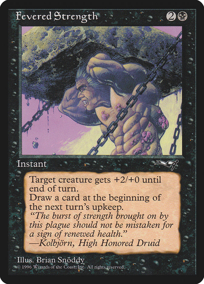 Fevered Strength (Lifting) [Alliances] | Cards and Coasters CA