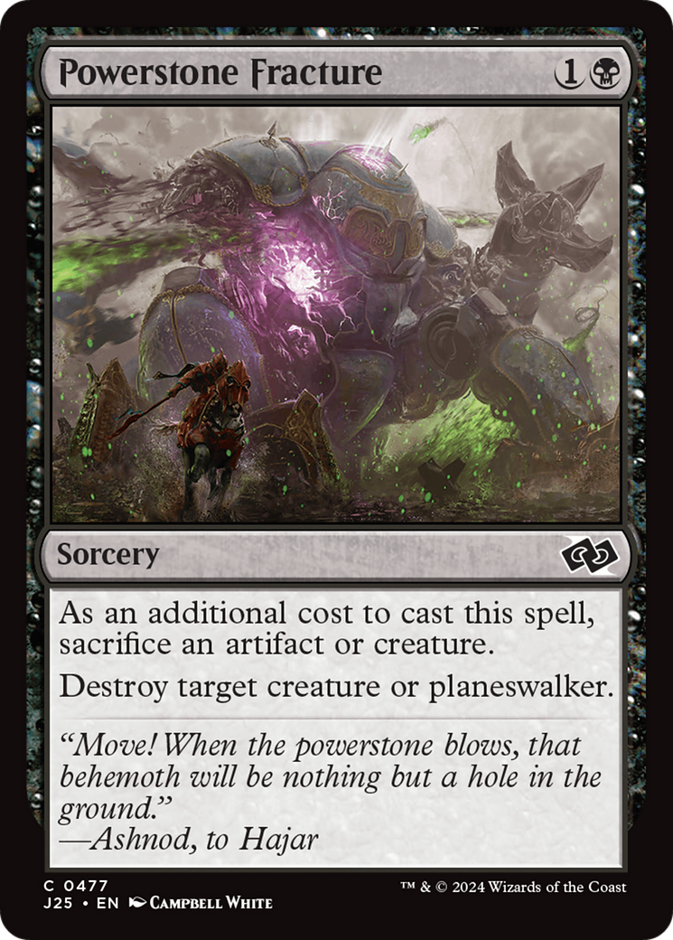 Powerstone Fracture [Foundations Jumpstart] | Cards and Coasters CA