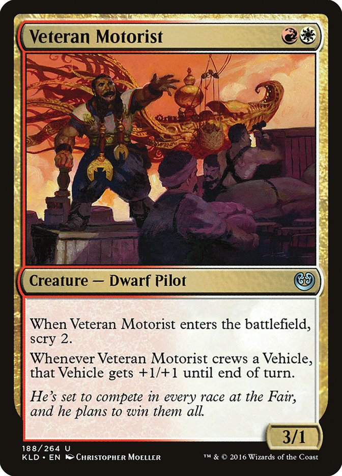 Veteran Motorist [Kaladesh] | Cards and Coasters CA